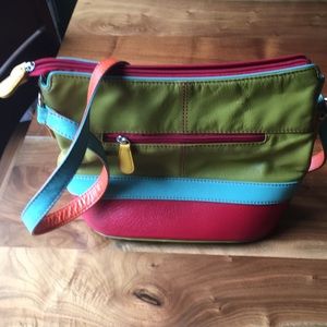 Colorful Leather ILI New York handbag